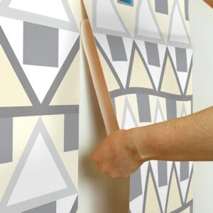 Grey Madaket Geometric Peel and Stick Wallpaper