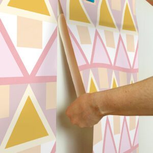Pink Madaket Geometric Peel and Stick Wallpaper