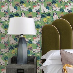 Jade Good Dog Peel and Stick Wallpaper