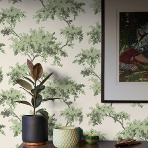 Sage Alder Peel and Stick Wallpaper
