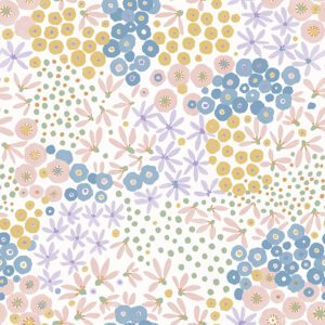 Floral Bunch Multi Bright Peel and Stick Wallpaper
