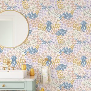 Floral Bunch Multi Bright Peel and Stick Wallpaper