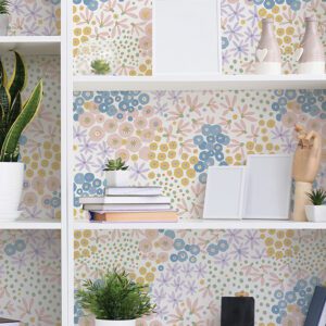 Floral Bunch Multi Bright Peel and Stick Wallpaper