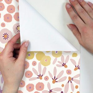 Floral Bunch Multi Warm Peel and Stick Wallpaper