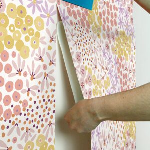Floral Bunch Multi Warm Peel and Stick Wallpaper