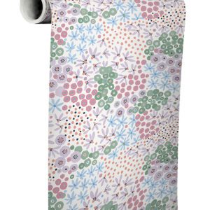 Floral Bunch Multi Cool Peel and Stick Wallpaper
