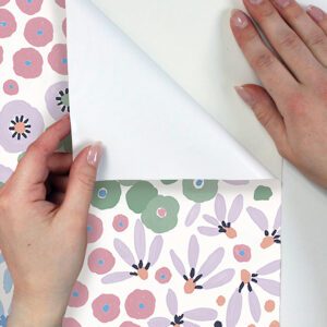 Floral Bunch Multi Cool Peel and Stick Wallpaper