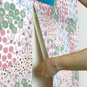 Floral Bunch Multi Cool Peel and Stick Wallpaper