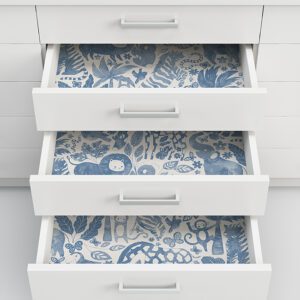 Sweet Safari Blue Peel and Stick Wallpaper