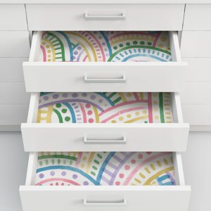 Retro Rainbow Multi Bright Peel and Stick Wallpaper