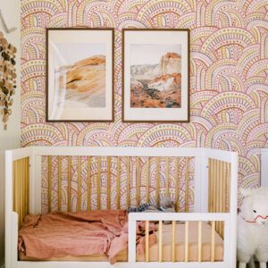 Retro Rainbow Multi Warm Peel and Stick Wallpaper