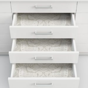 Unicorn Stamp Taupe Peel and Stick Wallpaper