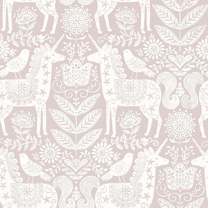0066786 unicorn stamp pink peel and stick wallpaper.jpeg