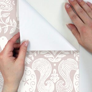 0066788 unicorn stamp pink peel and stick wallpaper.jpeg