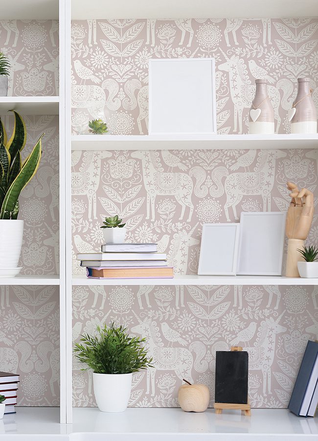 0066793 unicorn stamp pink peel and stick wallpaper.jpeg