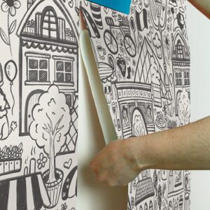 Oui Paris Charcoal Peel and Stick Wallpaper