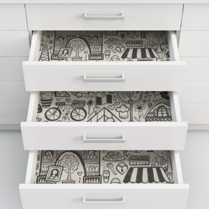 Oui Paris Charcoal Peel and Stick Wallpaper