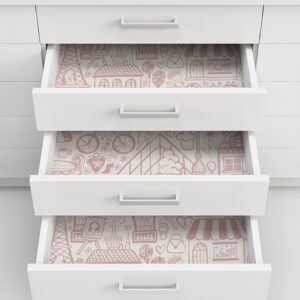 Oui Paris Pink Peel and Stick Wallpaper