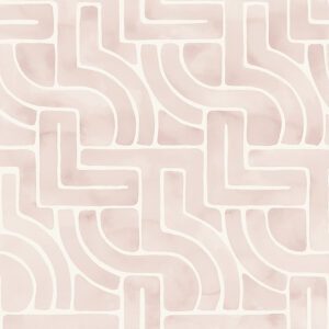 Blush Blythe Peel and Stick Wallpaper