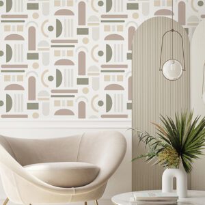 Terracotta Wiles Peel and Stick Wallpaper