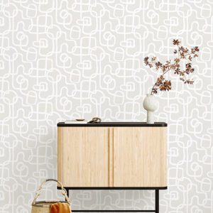 Cream Niko Peel and Stick Wallpaper