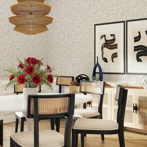 Cream Niko Peel and Stick Wallpaper