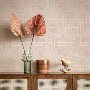 Blush Blythe Peel and Stick Wallpaper