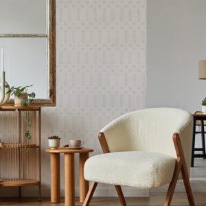 Cream Alix Peel and Stick Wallpaper