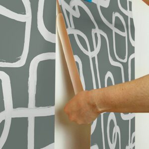 Grey Niko Peel and Stick Wallpaper