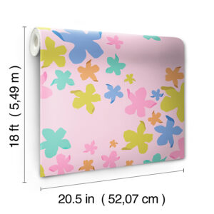 LeLe Lillies Multi Peel and Stick Wallpaper