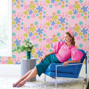 LeLe Lillies Multi Peel and Stick Wallpaper