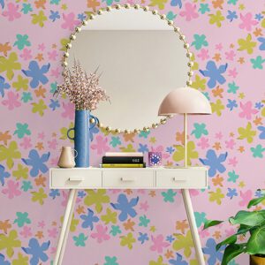 LeLe Lillies Multi Peel and Stick Wallpaper