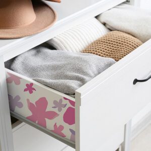 Lele Lillies Pink Peel and Stick Wallpaper