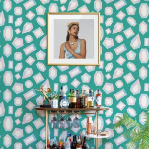 0069181 lele gems teal peel and stick wallpaper.jpeg