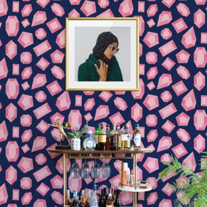 0069190 lele gems navy peel and stick wallpaper.jpeg