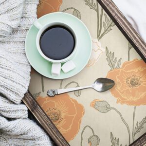 Spice Poppy Field Peel and Stick Wallpaper