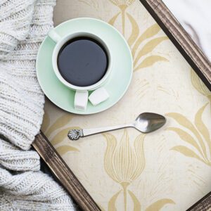 Mustard Parrot Tulip Peel and Stick Wallpaper