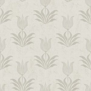 Grey Parrot Tulip Peel and Stick Wallpaper