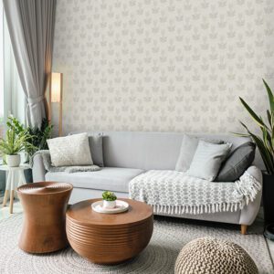 Grey Parrot Tulip Peel and Stick Wallpaper