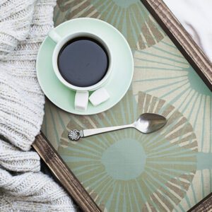 Aqua Chocolate Superbloom Peel and Stick Wallpaper