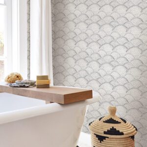 Charcoal Danton Peel and Stick Wallpaper