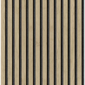 Oak Slat Wood Peel and Stick Wallpaper