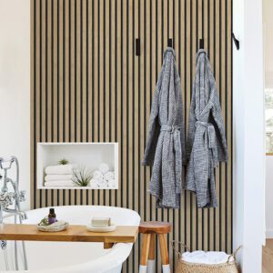 Oak Slat Wood Peel and Stick Wallpaper