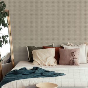 Cream Rattan Caning Peel and Stick Wallpaper