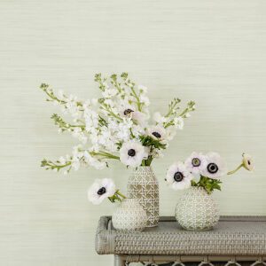 Cucumber Classic Faux Grasscloth Peel and Stick Wallpaper