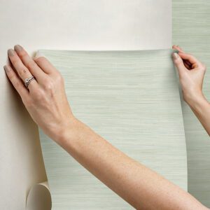 Cucumber Classic Faux Grasscloth Peel and Stick Wallpaper