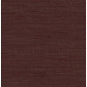 Aubergine Classic Faux Grasscloth Peel and Stick Wallpaper