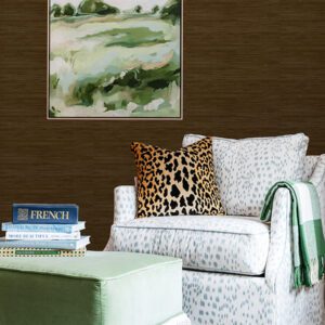 Chocolate Classic Faux Grasscloth Peel and Stick Wallpaper