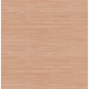 Apricot Classic Faux Grasscloth Peel and Stick Wallpaper
