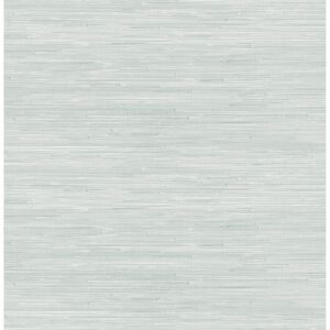 Whisper Blue Classic Faux Grasscloth Peel and Stick Wallpaper